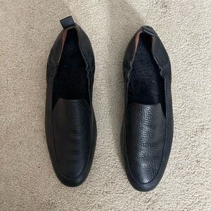 Vionic Black Leather Women's Loafers